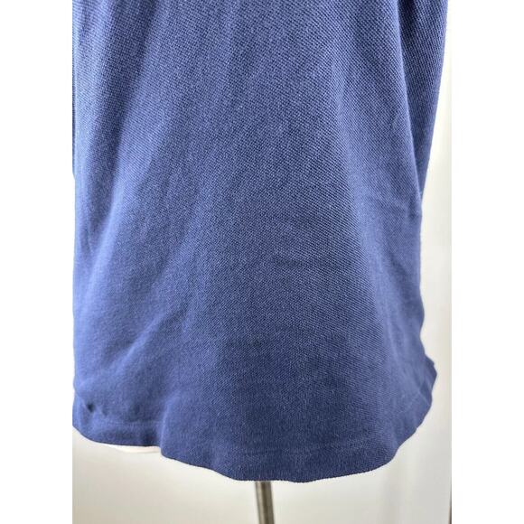 Ralph Lauren Big Pony USA Rugby Polo Shirt Slim Fitted SS Navy Blue Size Large - Picture 8 of 16